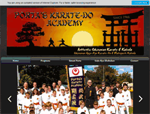 Tablet Screenshot of portaskarate.org